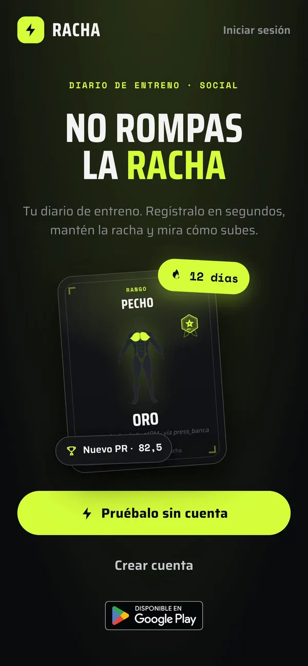 Captura 1 de RachaFit